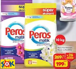 PEROS TOZ DETERJAN BEYAZ VE RENKLİLER • 10 KG